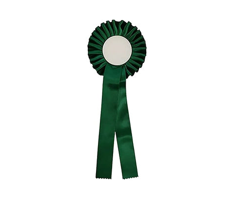 Doos groene rozetten met eigen logo