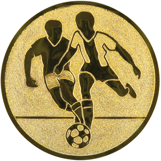 Sportafbeelding ø25 mm voetbal man A1-001