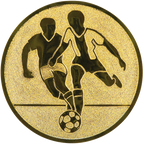 Sportafbeelding ø25 mm voetbal man A1-001
