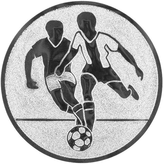 Sportafbeelding ø25 mm voetbal man A1-001