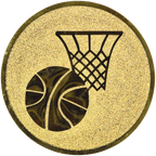 Sportafbeelding ø25 mm basketbal A1-010