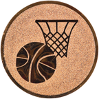 Sportafbeelding ø25 mm basketbal A1-010