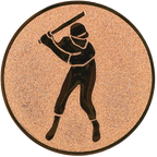 Sportafbeelding ø25 mm honkbal A1-011