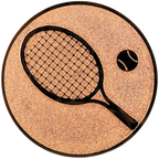Sportafbeelding ø25 mm tennis A1-033