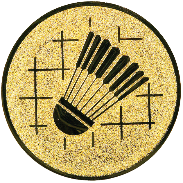 Sportafbeelding ø25 mm badminton A1-034