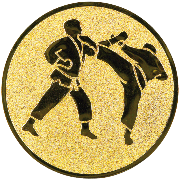 Sportafbeelding ø25 mm karate A1-078