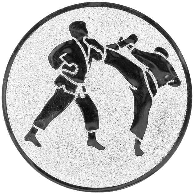 Sportafbeelding ø25 mm karate A1-078