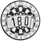 Sportafbeelding ø25 mm darts A1-088