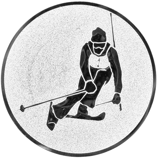 Sportafbeelding ø25 mm skiën A1-095