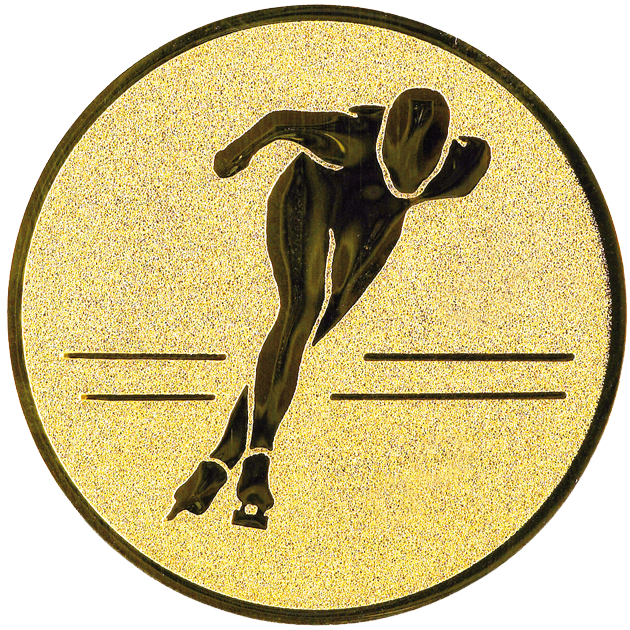 Sportafbeelding ø25 mm schaatsen A1-098