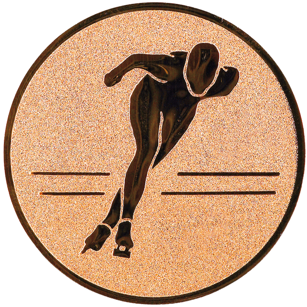 Sportafbeelding ø25 mm schaatsen A1-098