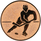 Sportafbeelding ø25 mm ijshockey A1-099