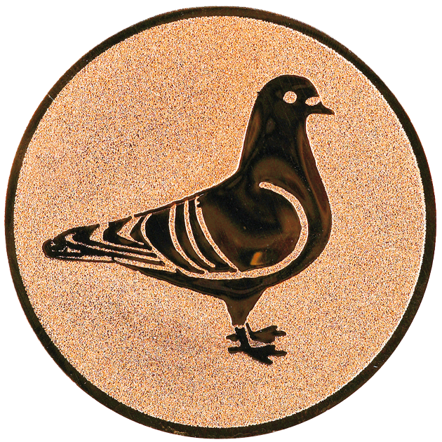 Sportafbeelding ø25 mm duif A1-101