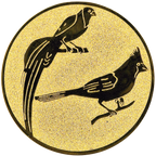 Sportafbeelding ø25 mm tropische vogels A1-104