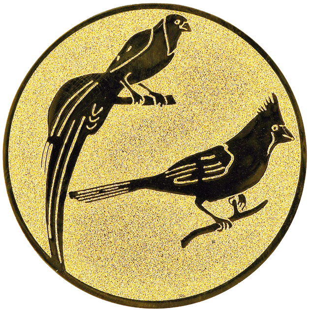 Sportafbeelding ø25 mm tropische vogels A1-104