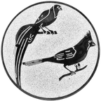 Sportafbeelding ø25 mm tropische vogels A1-104