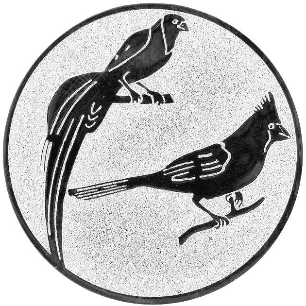 Sportafbeelding ø25 mm tropische vogels A1-104