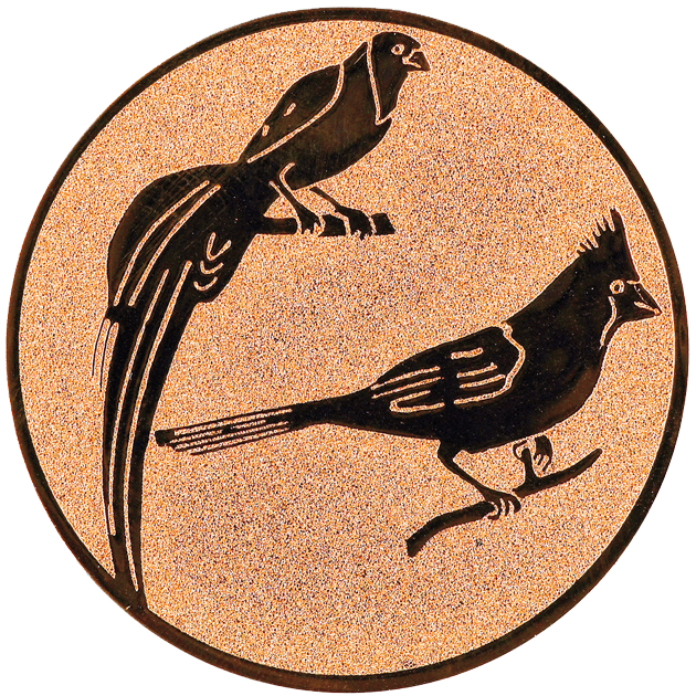 Sportafbeelding ø25 mm tropische vogels A1-104
