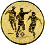 Sportafbeelding ø25 mm voetbal man A1-144