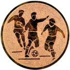 Sportafbeelding ø25 mm voetbal man A1-144