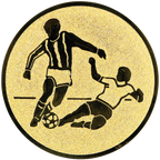 Sportafbeelding ø25 mm voetbal man A1-168