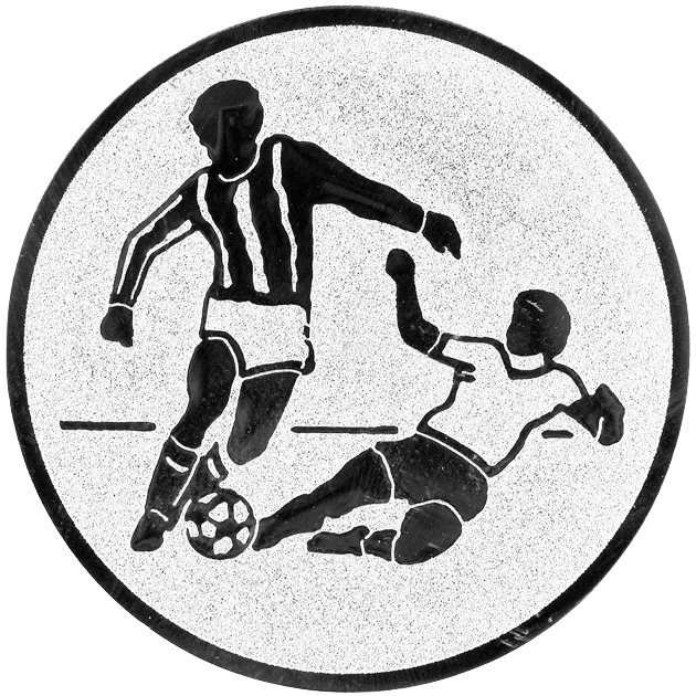 Sportafbeelding ø25 mm voetbal man A1-168