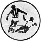 Sportafbeelding ø25 mm voetbal man A1-168