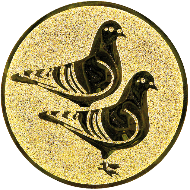 Sportafbeelding ø25 mm duif A1-174