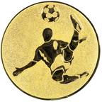 Sportafbeelding ø25 mm voetbal man A1-183