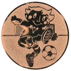 Sportafbeelding ø25 mm voetbal kind A1-189