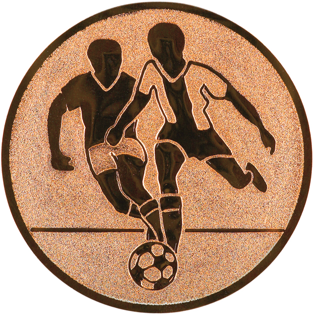 Sportafbeelding ø50 mm voetbal man A2-001