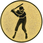 Sportafbeelding ø50 mm honkbal A2-011