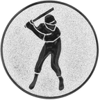 Sportafbeelding ø50 mm honkbal A2-011