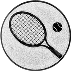 Sportafbeelding ø50 mm tennis A2-033