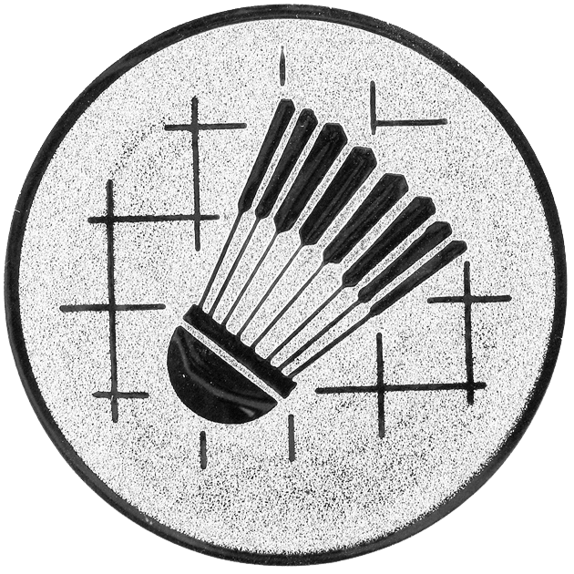 Sportafbeelding ø50 mm badminton A2-034