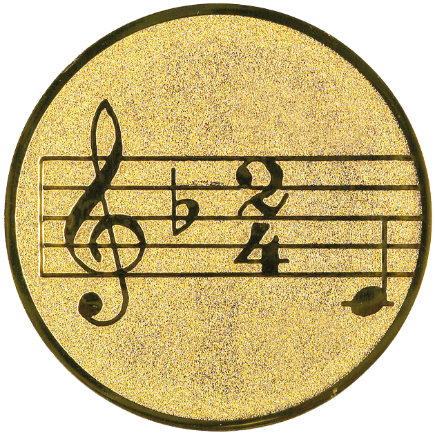 Sportafbeelding ø50 mm muziek A2-047