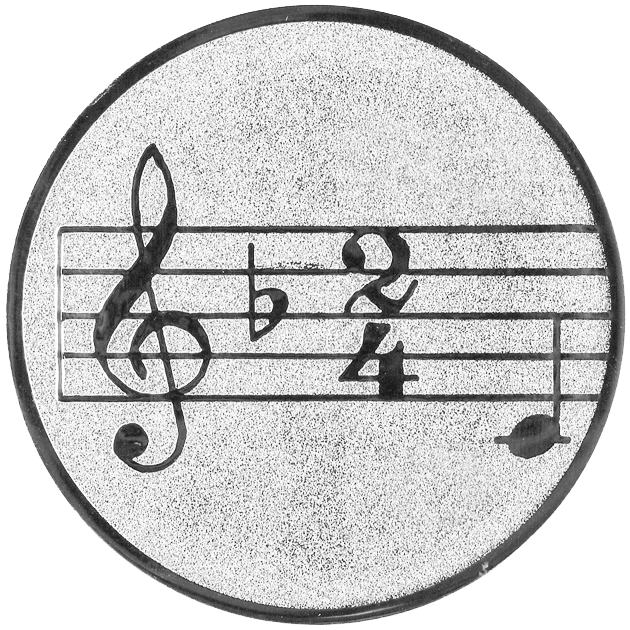 Sportafbeelding ø50 mm muziek A2-047