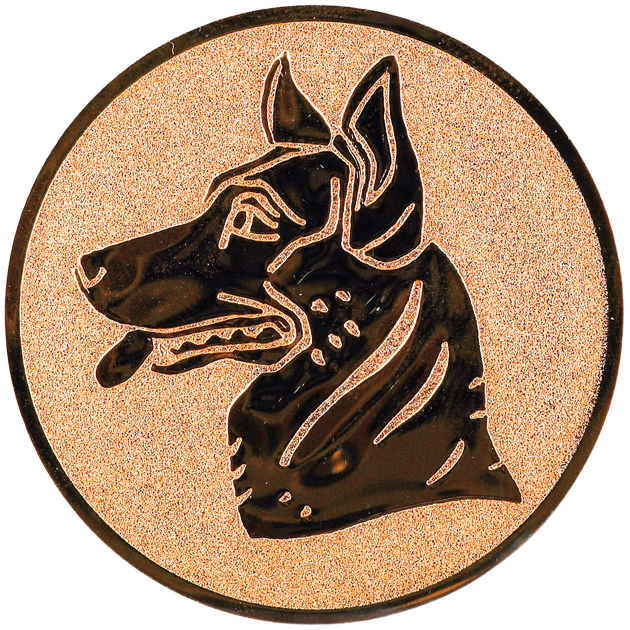 Sportafbeelding ø50 mm honden A2-069