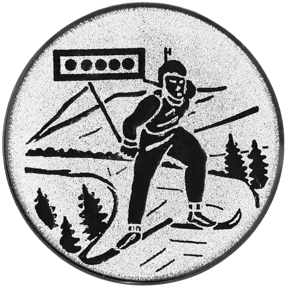 Sportafbeelding ø50 mm biatlon A2-094