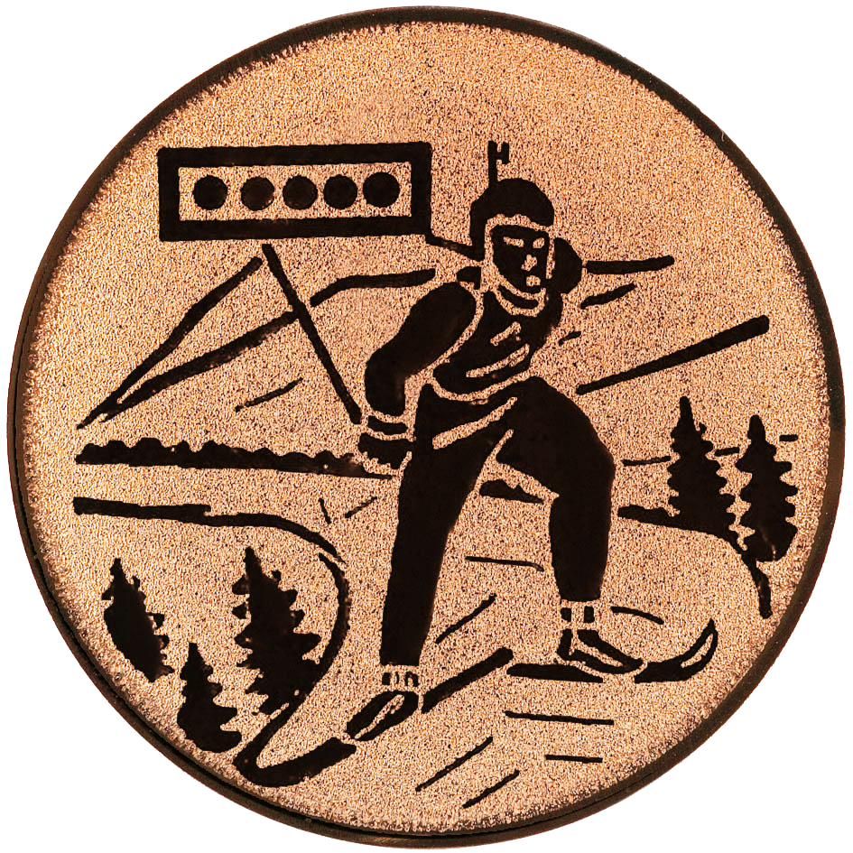 Sportafbeelding ø50 mm biatlon A2-094