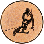 Sportafbeelding ø50 mm skiën A2-095