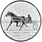 Sportafbeelding ø50 mm paardenraces A2-157