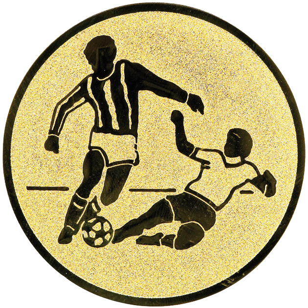 Sportafbeelding ø50 mm voetbal man A2-168