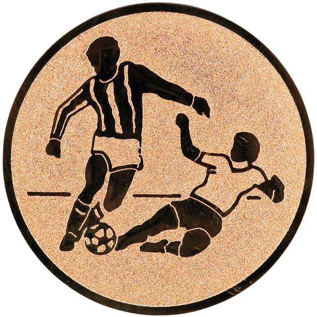 Sportafbeelding ø50 mm voetbal man A2-168