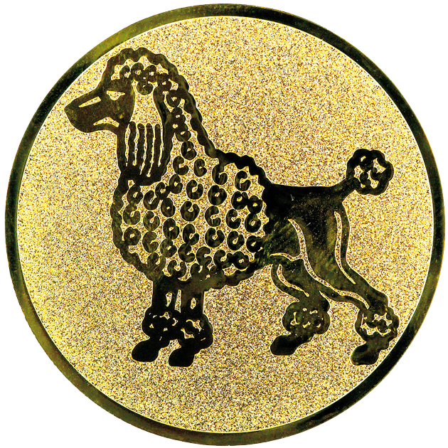 Sportafbeelding ø50 mm honden A2-179