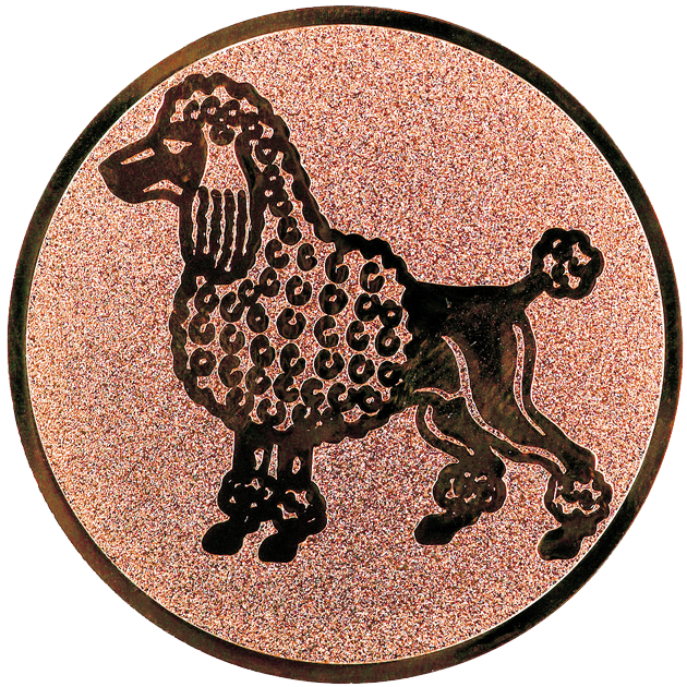 Sportafbeelding ø50 mm honden A2-179