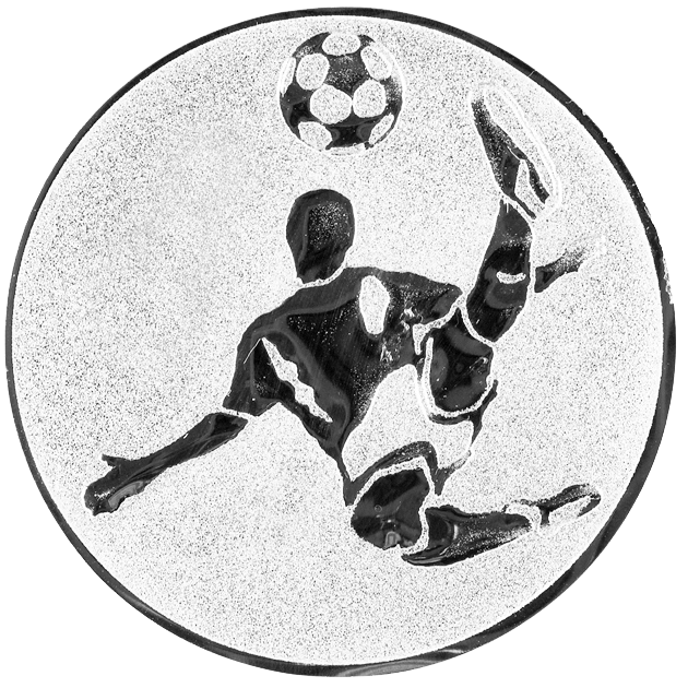 Sportafbeelding ø50 mm voetbal man A2-183