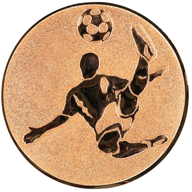 Sportafbeelding ø50 mm voetbal man A2-183