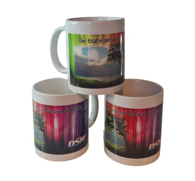 Doos koffie mokken incl. bedrukking